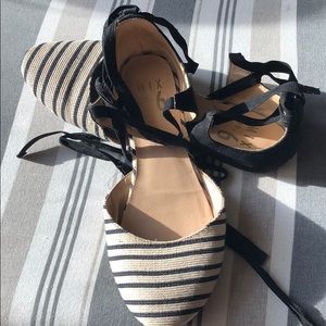 Black and white flats